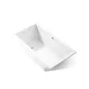 Kohler 1130-W1-0 Underscore 60" x 32" Drop-in Bath With Heated Surface White
