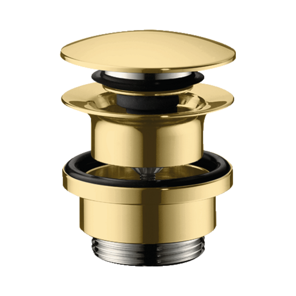 Hansgrohe 50100991 Axor Push-Open Sink Drain Polished Gold Optic