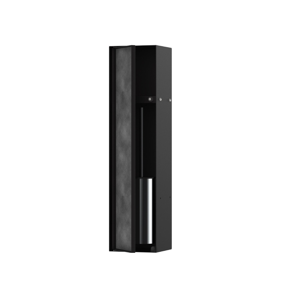 Hansgrohe 56060670 Recessed Toilet Brush Holder With Shelf Matte Black