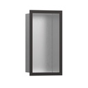Hansgrohe 56094340 Wall Niche Brushed Stainless Steel With Design Frame Brushed Black Chrome