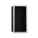 Hansgrohe 56095800 Xtrastoris Individual Wall Niche Matte Black With Design Frame Brushed Stainless Steel