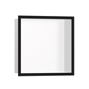 Hansgrohe 56099670 Wall Niche Matte White With Design Frame Matte Black