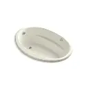 Kohler 1162-GH-96 Sunward 60" x 42" Drop-in Heated Bubble Massage Air Bath Biscuit