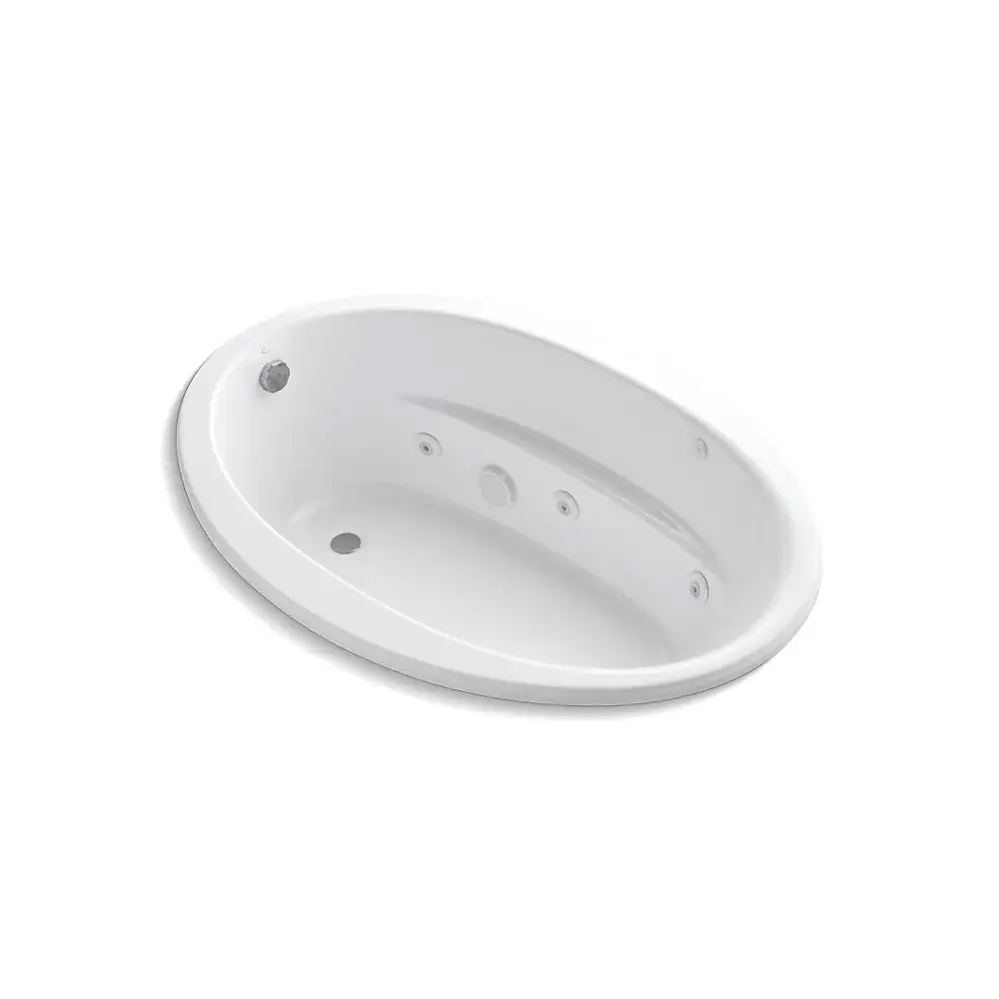 Kohler 1162-H-0 Sunward 60" x 42" Drop-in Whirlpool Bath White