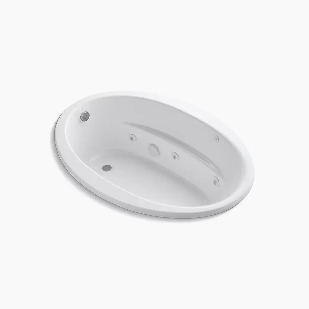 Kohler 1162-S1-0 Sunward 60" x 42" Drop-in Whirlpool Bath White