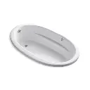 Kohler 1164-GH-0 Sunward 72" x 42" Drop-in Heated Bubble Massage Air Bath White