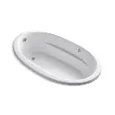 Kohler 1164-GHW-0 Sunward 72" x 42" Drop-in Heated Bubble Massage Air Bath White