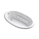 Kohler 1164-H-0 Sunward 72" x 42" Drop-in Heated Whirlpool Bath White