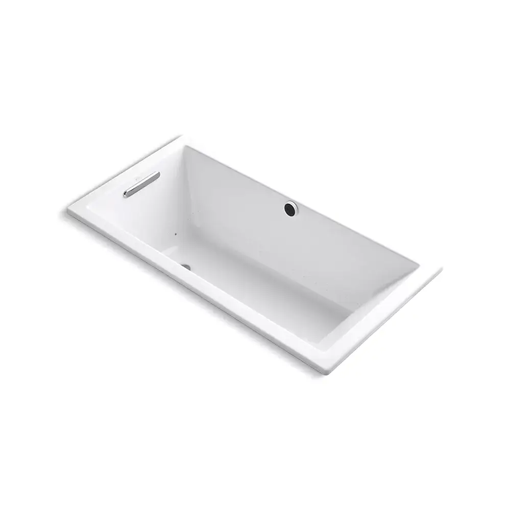 Kohler 1167-GH-0 Underscore 60" x 30" Drop-in Heated Bubble Massage Air Bath White