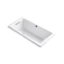 Kohler 1167-GH-0 Underscore 60" x 30" Drop-in Heated Bubble Massage Air Bath White
