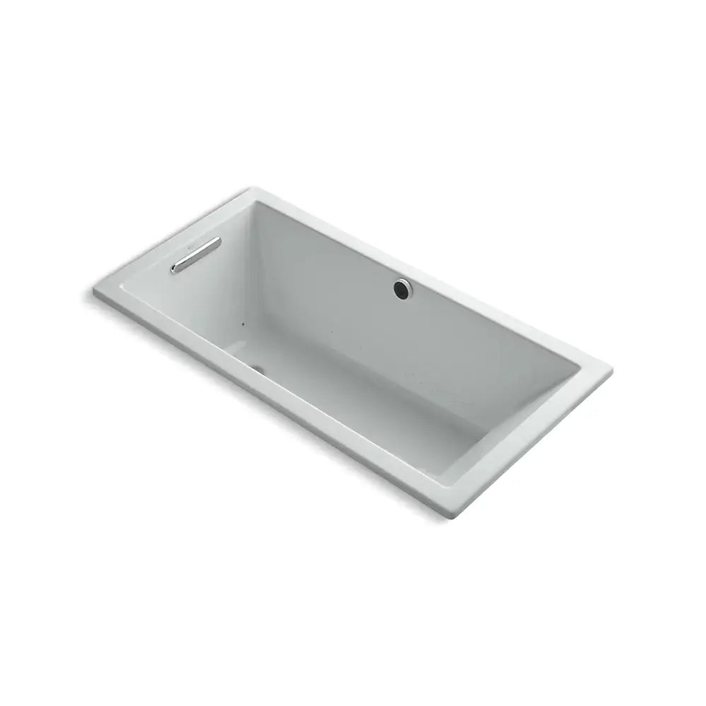 Kohler 1167-GH-95 Underscore 60" x 30" Drop-in Heated Bubble Massage Air Bath Ice Grey