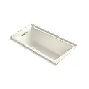 Kohler 1167-GHLW-96 Underscore 60" x 30" Alcove Heated Bubble Massage Air Bath Left Drain Biscuit