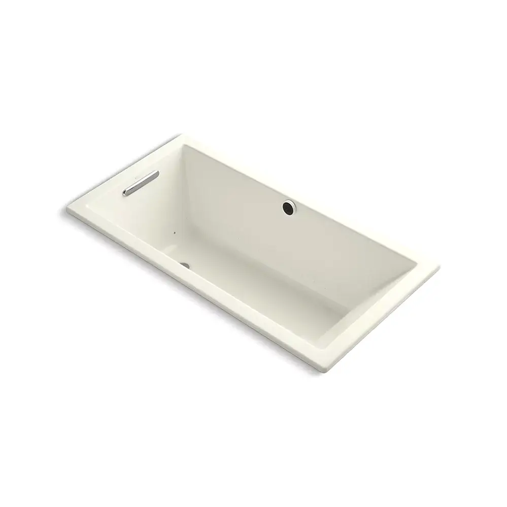 Kohler 1167-GHW-96 Underscore 60" x 30" Drop-in Heated Bubble Massage Air Bath Biscuit
