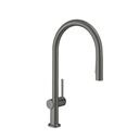 Hansgrohe 72800341 Talis N Kitchen Faucet O-Style 2-Spray Pull Down 1.75 GPM Brushed Black Chrome