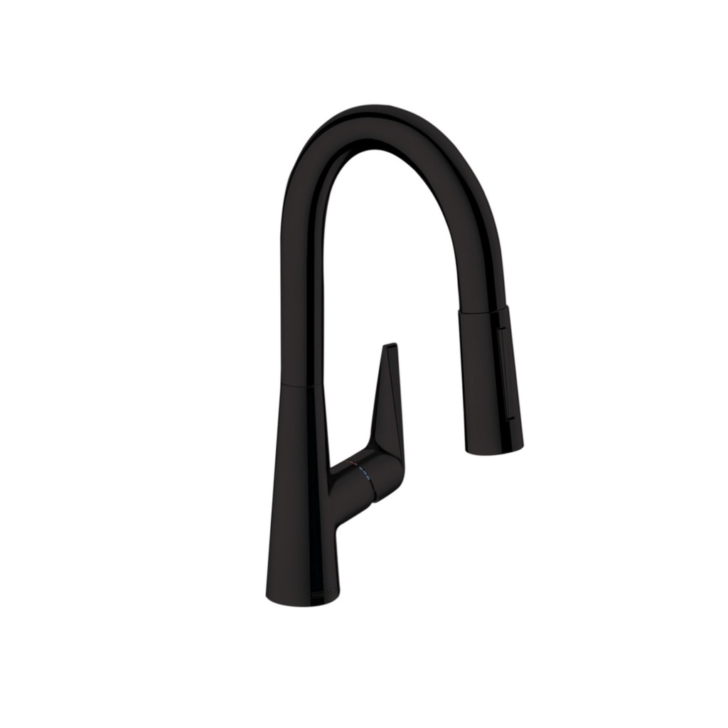 Hansgrohe 72815671 Talis S Prep Kitchen Faucet 2-Spray Pull-Down Matte Black