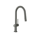 Hansgrohe 72846341 Talis N Higharc Kitchen Faucet A-Style 2-Spray Pull-Down Brushed Black Chrome