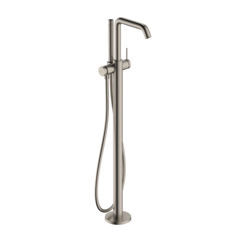 Hansgrohe 73440821 Tecturis S Freestanding Tub Filler With 1.75 Gpm Handshower Brushed Nickel