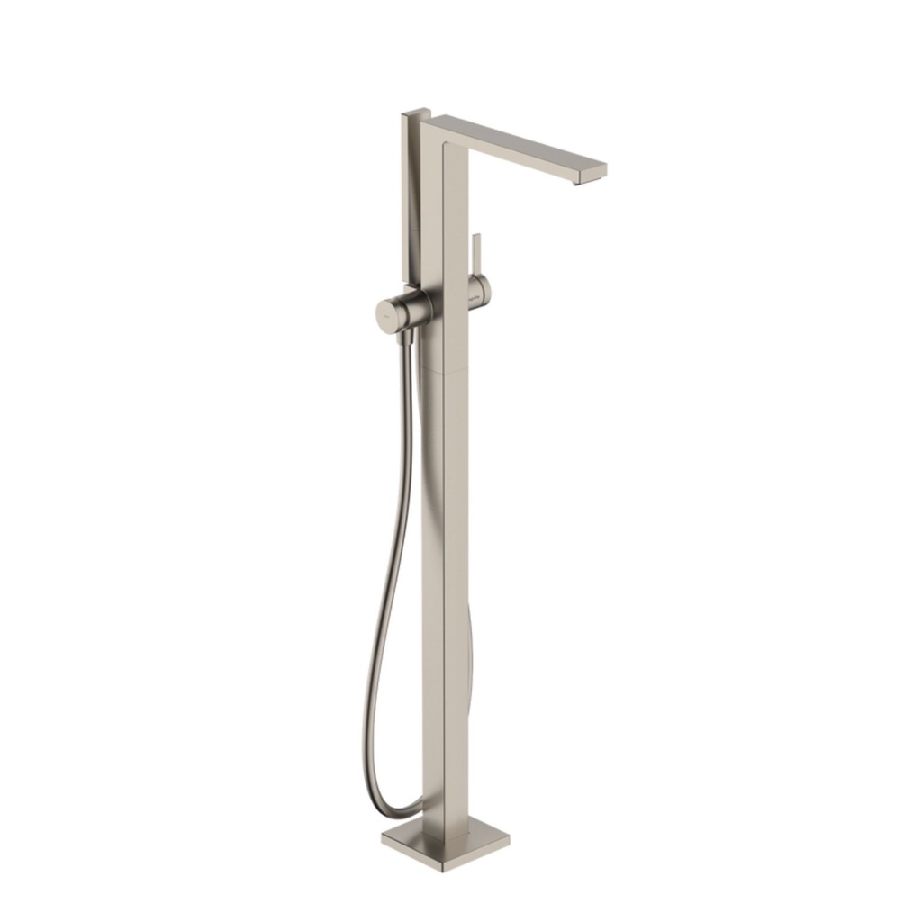 Hansgrohe 73445821 Tecturis E Freestanding Tub Filler With 1.75 Gpm Handshower Brushed Nickel