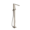 Hansgrohe 73445821 Tecturis E Freestanding Tub Filler With 1.75 Gpm Handshower Brushed Nickel