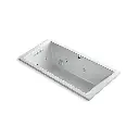 Kohler 1167-XHGH-95 Underscore 60" x 30" Drop-in Heated whirlpool Bubble Massage Air Bath Ice Grey