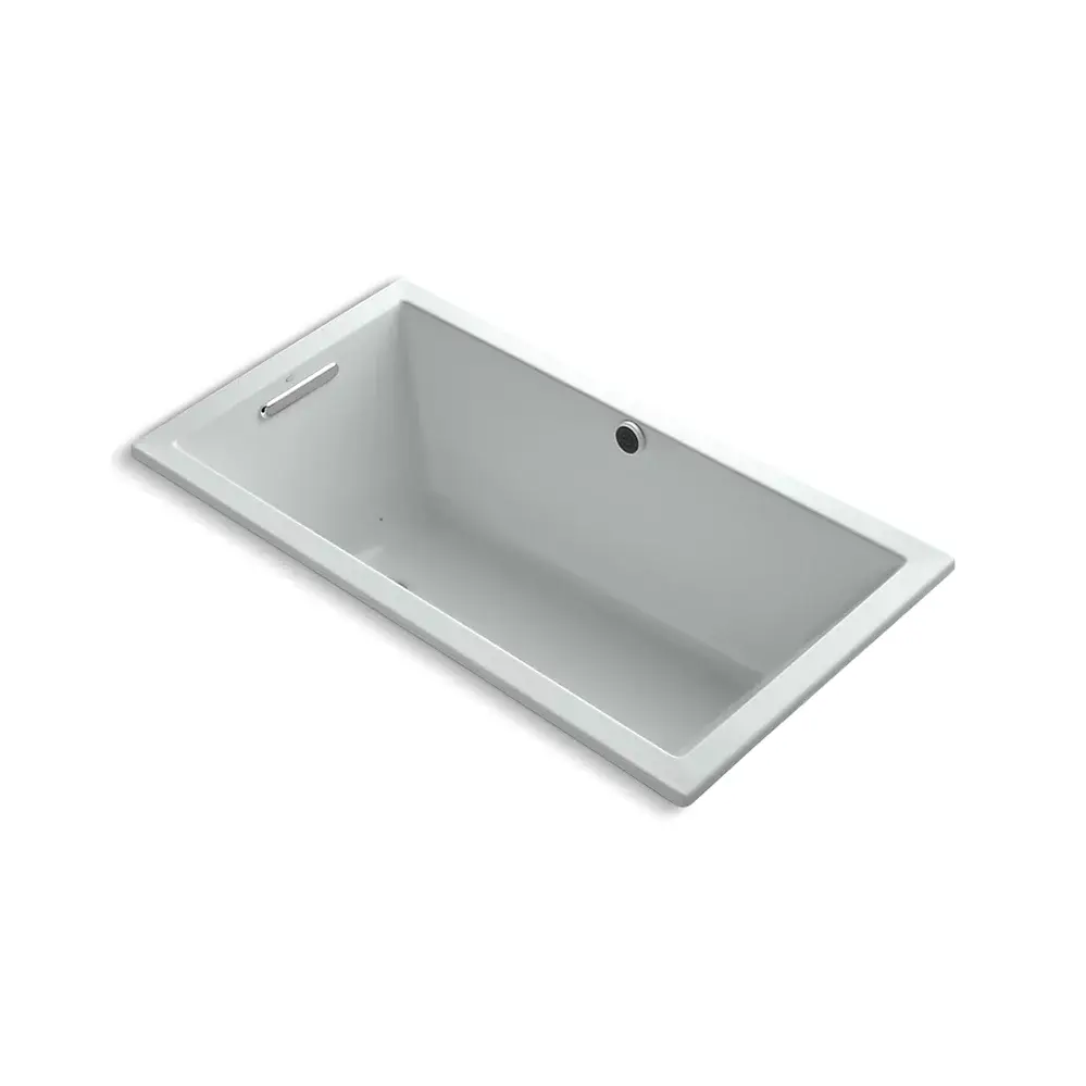 Kohler 1168-GH-95 Underscore 60" x 32" Drop-in Heated Bubble Massage Air Bath Ice Grey