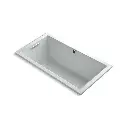 Kohler 1168-GH-95 Underscore 60" x 32" Drop-in Heated Bubble Massage Air Bath Ice Grey