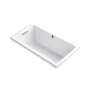 Kohler 1168-GHW-0 Underscore 60" x 32" Drop-in Heated Bubble Massage Air Bath White