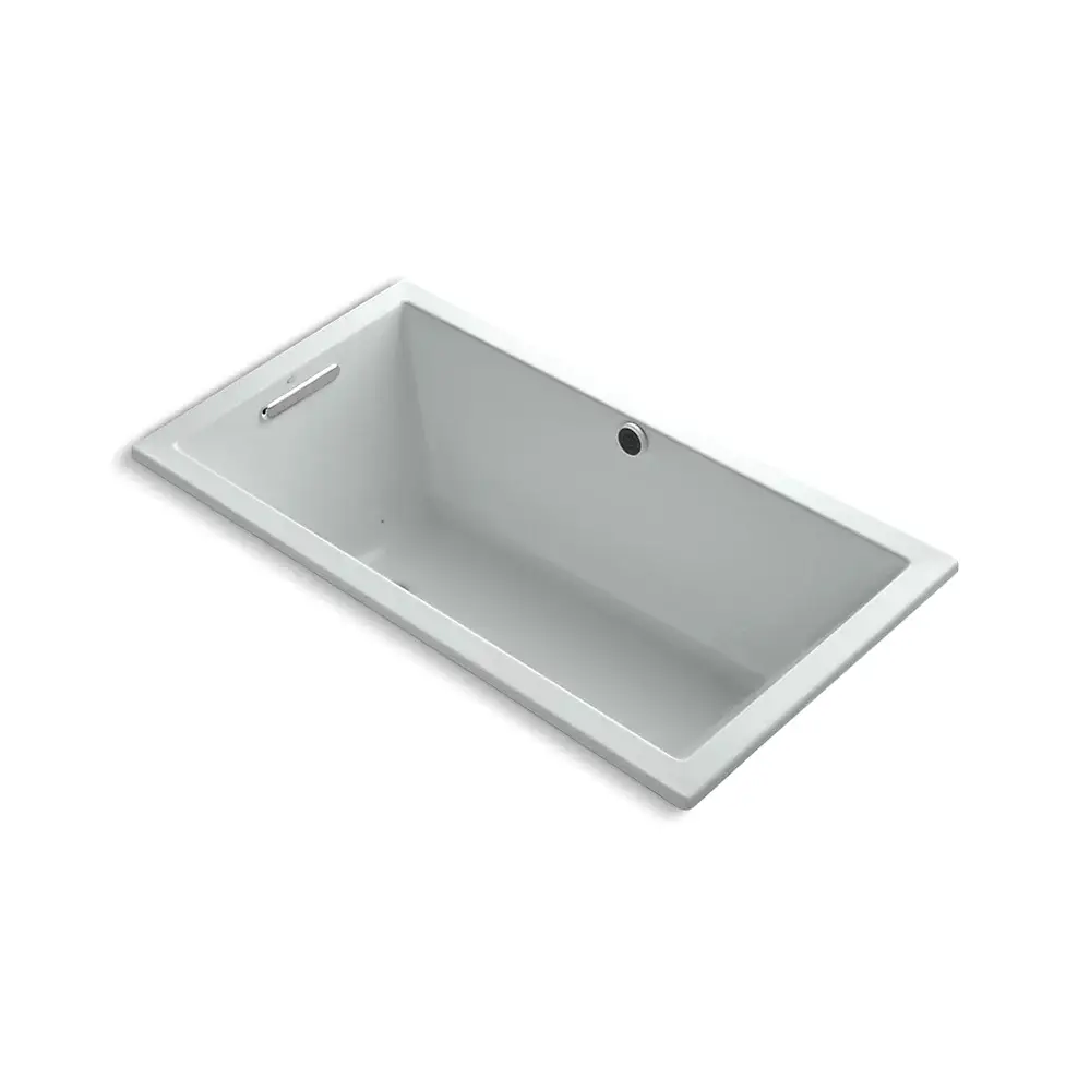 Kohler 1168-GHW-95 Underscore 60" x 32" Drop-in Heated Bubble Massage Air Bath Ice Grey