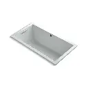 Kohler 1168-GHW-95 Underscore 60" x 32" Drop-in Heated Bubble Massage Air Bath Ice Grey