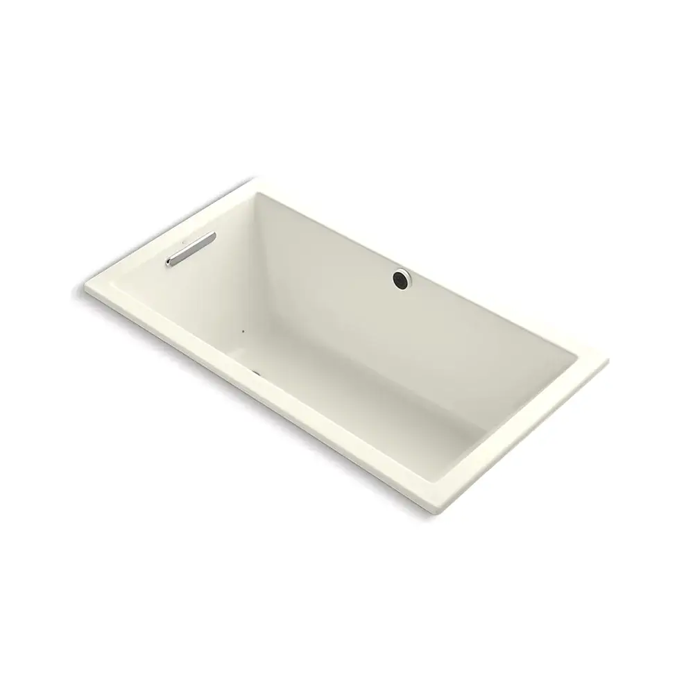 Kohler 1168-GHW-96 Underscore 60" x 32" Drop-in Heated Bubble Massage Air Bath Biscuit