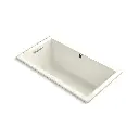 Kohler 1168-GHW-96 Underscore 60" x 32" Drop-in Heated Bubble Massage Air Bath Biscuit