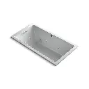 Kohler 1168-XHGH-95 Underscore 60" x 32" Drop-in Heated Bubble Massage Air Bath Whirlpool Ice Grey