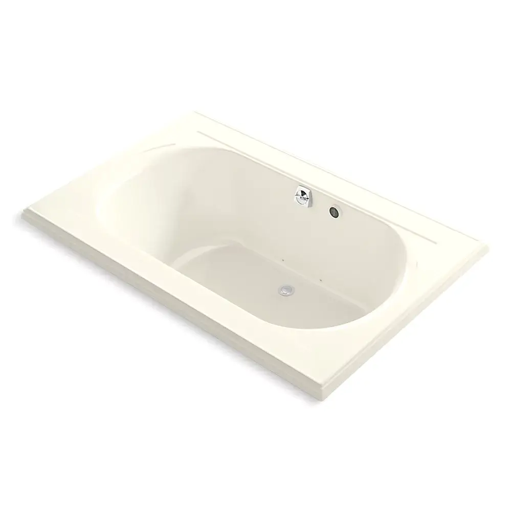 Kohler 1170-GH-96 Memoirs 66" x 42" Drop-in Heated Bubble Massage Air Bath Biscuit