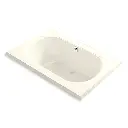 Kohler 1170-GHW-96 Memoirs 66" x 42" Drop-in Heated Bubble Massage Air Bath Biscuit