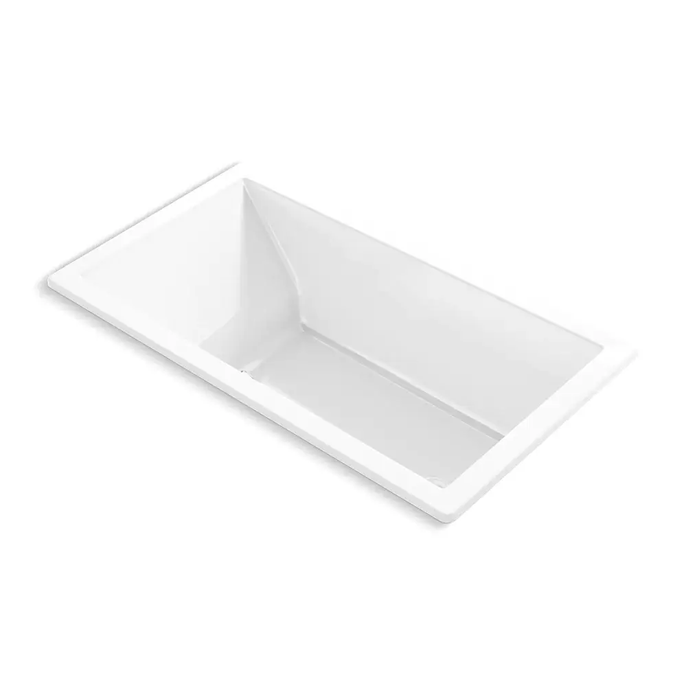 Kohler 1173-GH-0 Underscore 66" x 36" Drop-in Heated Bubble Massage Air Bath White