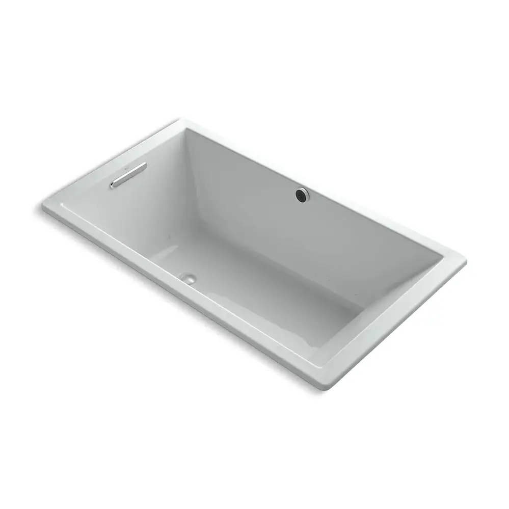 Kohler 1173-GH-95 Underscore 66" x 36" Drop-in Heated Bubble Massage Air Bath Ice Grey