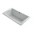 Kohler 1173-GH-95 Underscore 66" x 36" Drop-in Heated Bubble Massage Air Bath Ice Grey
