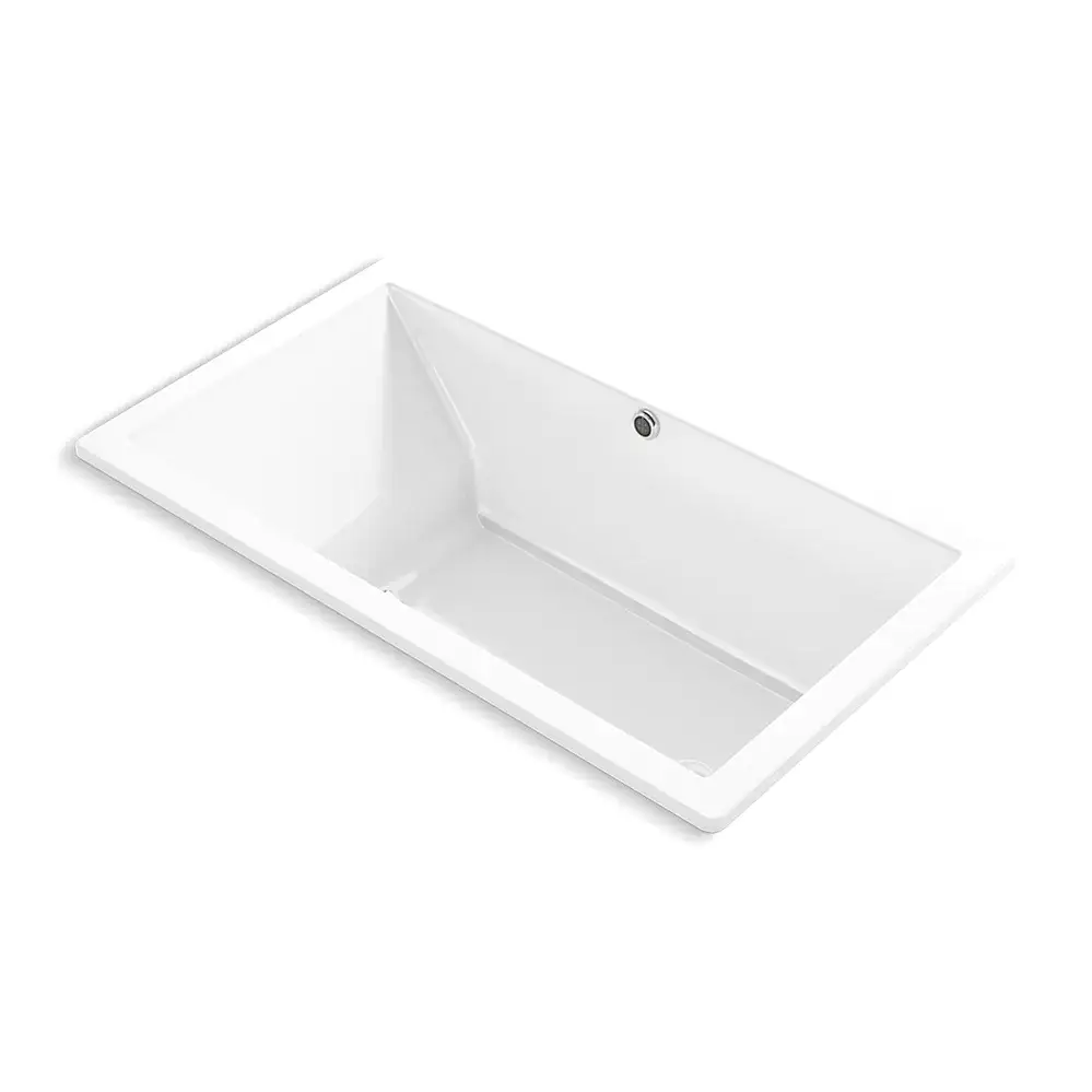 Kohler 1173-GHW-0 Underscore 66" x 36" Drop-in Heated Bubble Massage Air Bath White