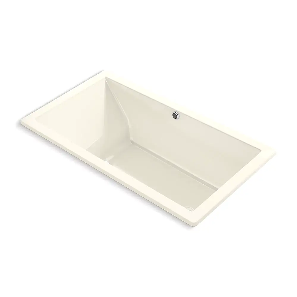 Kohler 1173-GHW-96 Underscore 66" x 36" Drop-in Heated Bubble Massage Air Bath Biscuit