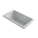 Kohler 1173-XHGH-95 Underscore 66" x 36" Drop-in Heated Bubble Massage Whirlpool Air Bath Ice Grey
