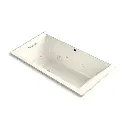Kohler 1173-XHGH-96 Underscore 66" x 36" Drop-in Heated Bubble Massage Whirlpool Air Bath Biscuit