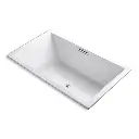 Kohler 1174-GH-0 Underscore 72" x 42" Drop-in Heated Bubble Massage Air Bath White