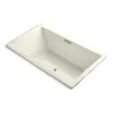 Kohler 1174-GH-96 Underscore 72" x 42" Drop-in Heated Bubble Massage Air Bath Biscuit