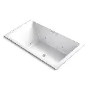 Kohler 1174-XHGH-0 Underscore 72" x 42" Drop-in Heated Bubble Massage Whirlpool Air Bath White