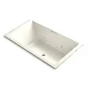Kohler 1174-XHGH-96 Underscore 72" x 42" Drop-in Heated Bubble Massage Whirlpool Air Bath Biscuit