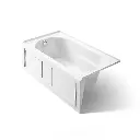Kohler 1184-LA-0 Devonshire 60" x 32" Alcove Bath Left Drain White