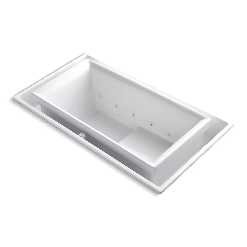 Kohler 1188-RE-0 Sok 63" x 31-1/2" Drop-in Effervescence Bath White