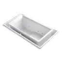 Kohler 1188-RE-0 Sok 63" x 31-1/2" Drop-in Effervescence Bath White