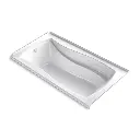 Kohler 1224-GHLW-0 Mariposa 66" x 36" Alcove Heated Bubble Massage Air Bath Left Drain White