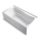 Kohler 1224-GHRAW-0 Mariposa 66" x 36" Alcove Heated Bubble Massage Air Bath Right Drain White